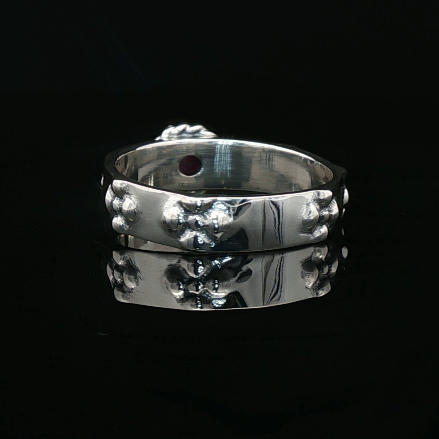 Howls Moving Castle Ring in Sterling Silver with Natural Gemstone - Le Dragon Argenté