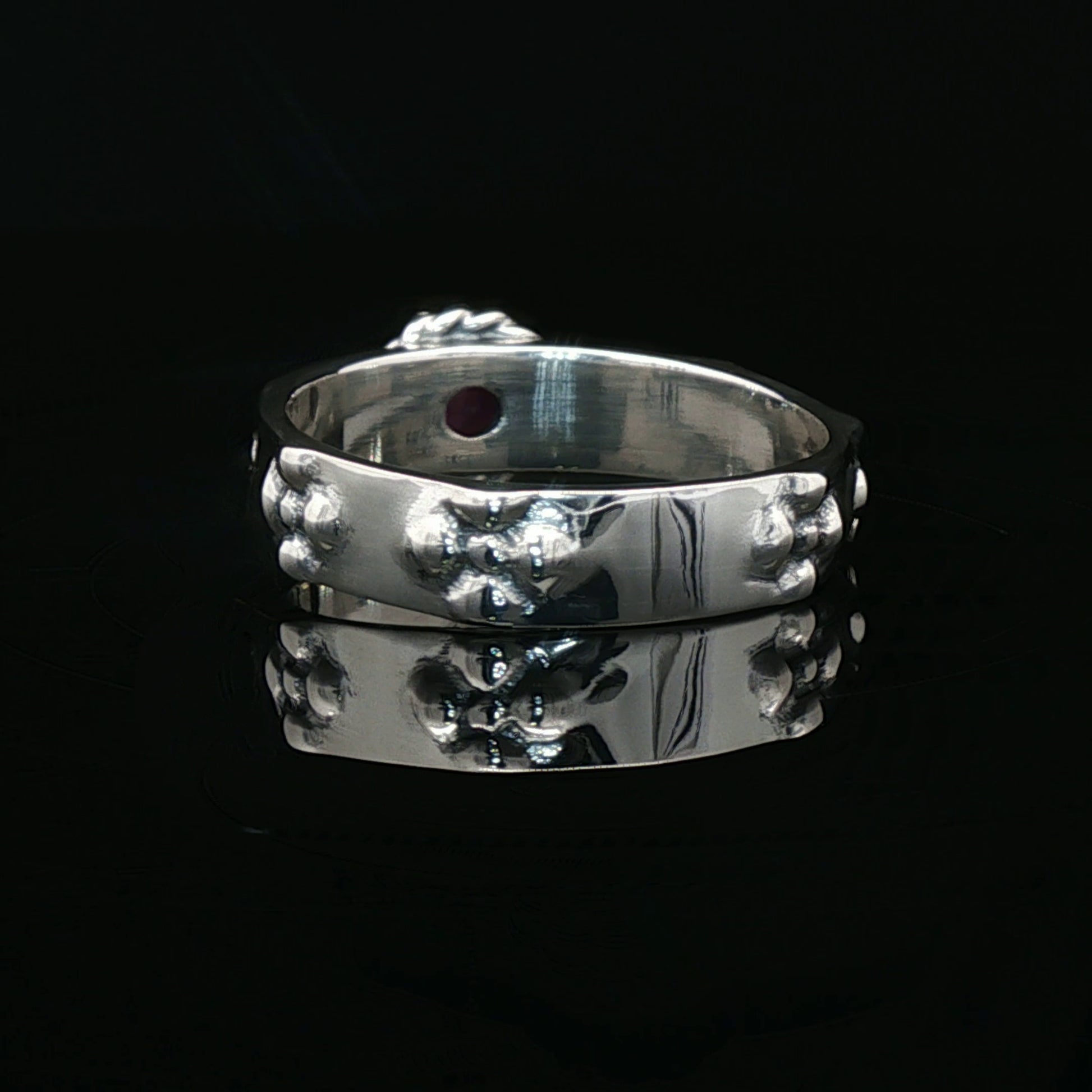 Howls Moving Castle Ring in Sterling Silver with Natural Gemstone - Le Dragon Argenté