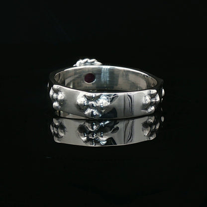 Howls Moving Castle Ring in Sterling Silver with Natural Gemstone - Le Dragon Argenté