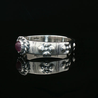 Howls Moving Castle Ring in Sterling Silver with Natural Gemstone - Le Dragon Argenté