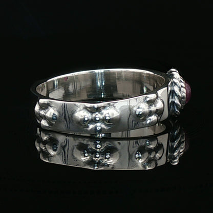 Howls Moving Castle Ring in Sterling Silver with Natural Gemstone - Le Dragon Argenté