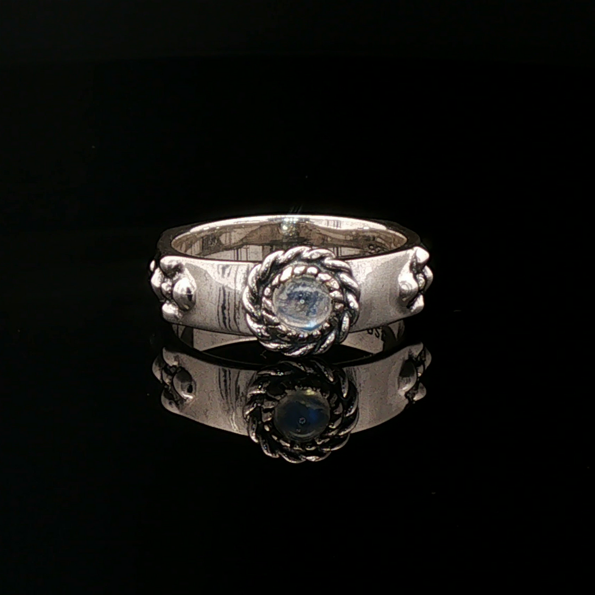 Howls Moving Castle Ring in Sterling Silver with Natural Gemstone - Le Dragon Argenté