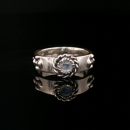 Howls Moving Castle Ring in Sterling Silver with Natural Gemstone - Le Dragon Argenté