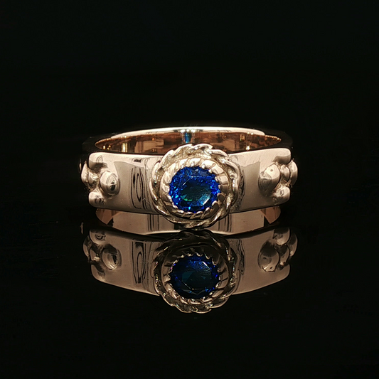 Howls Moving Castle Ring in Antique Bronze with Natural Gemstones - Le Dragon Argenté