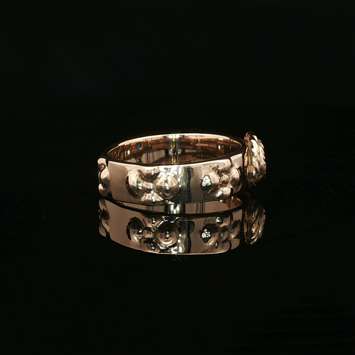 Howls Moving Castle Ring in Antique Bronze with Natural Gemstones - Le Dragon Argenté