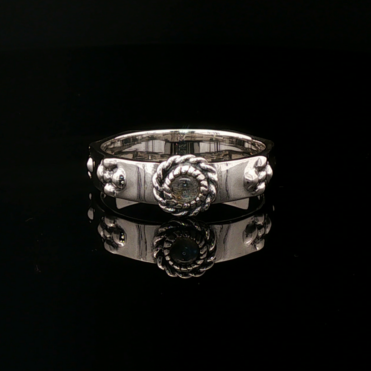 Howls Moving Castle Ring in Sterling Silver with Natural Gemstone - Le Dragon Argenté