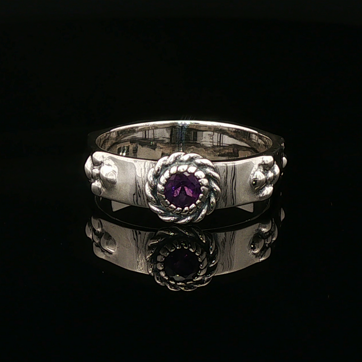 Howls Moving Castle Ring in Sterling Silver with Natural Gemstone - Le Dragon Argenté