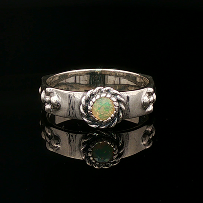 Howls Moving Castle Ring in Sterling Silver with Natural Gemstone - Le Dragon Argenté