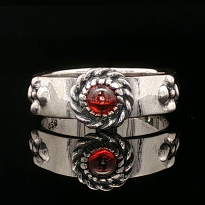 Howls Moving Castle Ring in Sterling Silver with Imitation Birthstone - Le Dragon Argenté