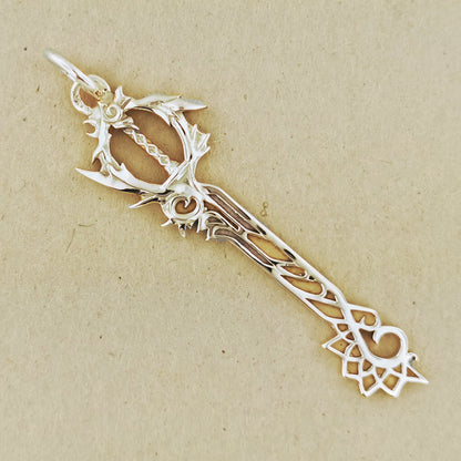 Kingdom Hearts Combined Keyblade Pendant in Gold