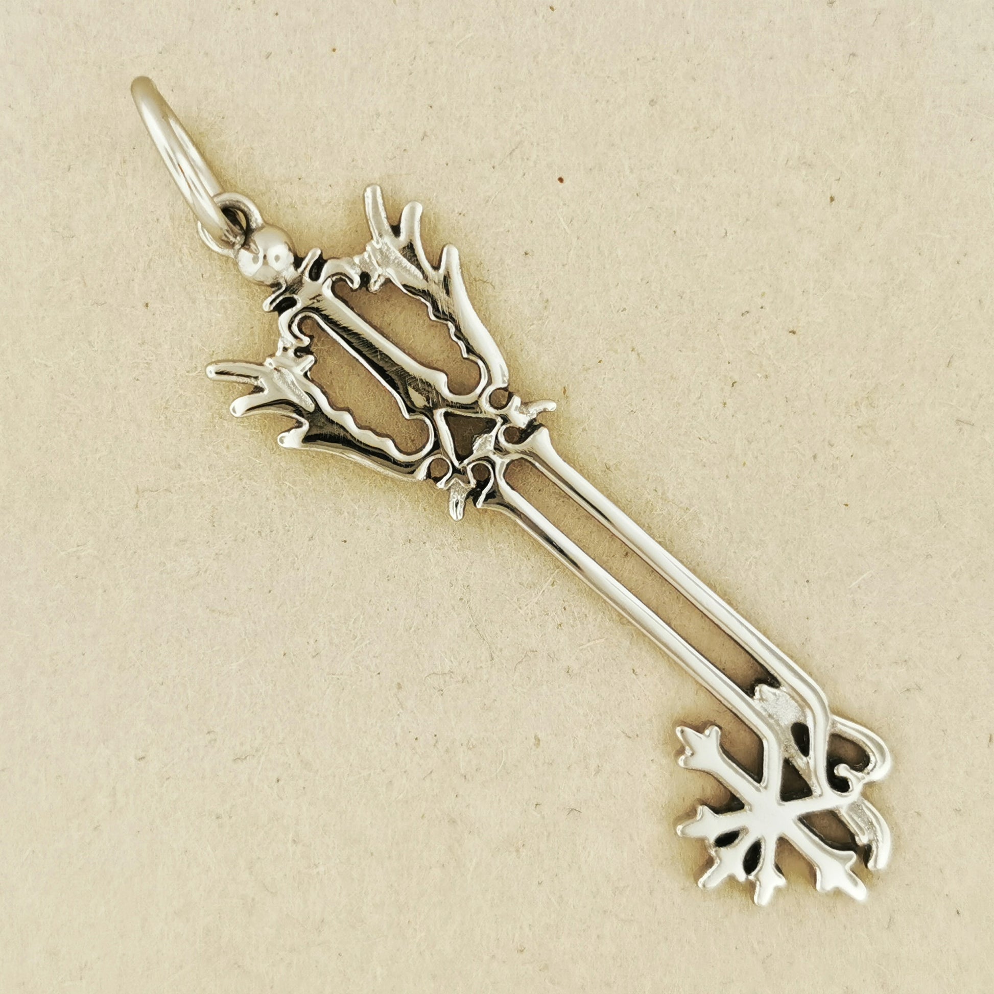 Kingdom Hearts Oathkeeper Keyblade Pendant in Stainless Steel, KH Keyblade Pendant, Video Game Pendant, video game necklace, oathkeeper keyblade pendant, kingdom hearts jewelry, kingdom hearts pendant, kingdom hearts cosplay