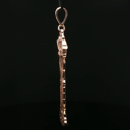 Kingdom Hearts Full Combined Keyblade Pendant in Antique Bronze - Le Dragon Argenté