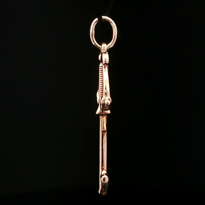 Kingdom Hearts Three Wishes Keyblade Pendant in Antique Bronze - Le Dragon Argenté