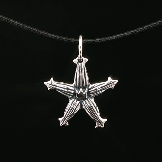 Kingdom Hearts Wayfinder Charm Pendant in Sterling Silver - Le Dragon Argenté
