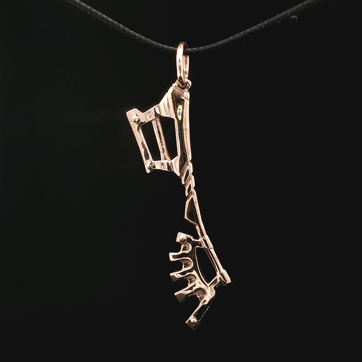 Kingdom Hearts Wayward Wind Keyblade pendant for fans, handmade in sterling silver, antique bronze, or stainless steel by Le Dragon Argenté