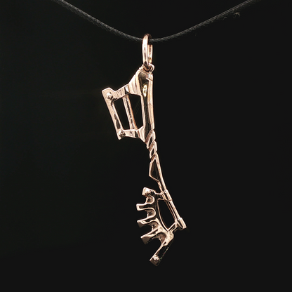 Kingdom Hearts Wayward Wind Keyblade pendant for fans, handmade in sterling silver, antique bronze, or stainless steel by Le Dragon Argenté