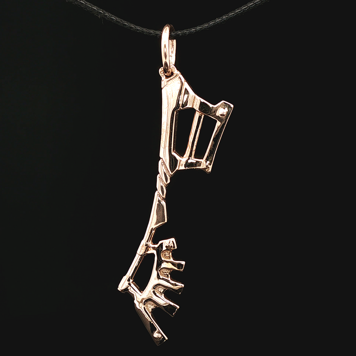 Kingdom Hearts Wayward Wind Keyblade pendant for fans, handmade in sterling silver, antique bronze, or stainless steel by Le Dragon Argenté