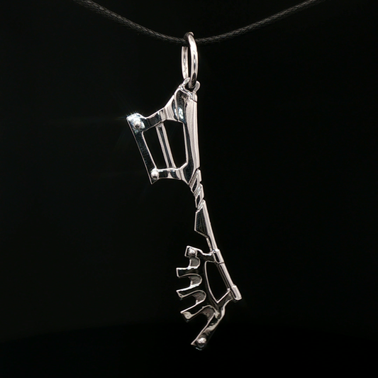 Kingdom Hearts Wayward Wind Keyblade pendant for fans, handmade in sterling silver, antique bronze, or stainless steel by Le Dragon Argenté