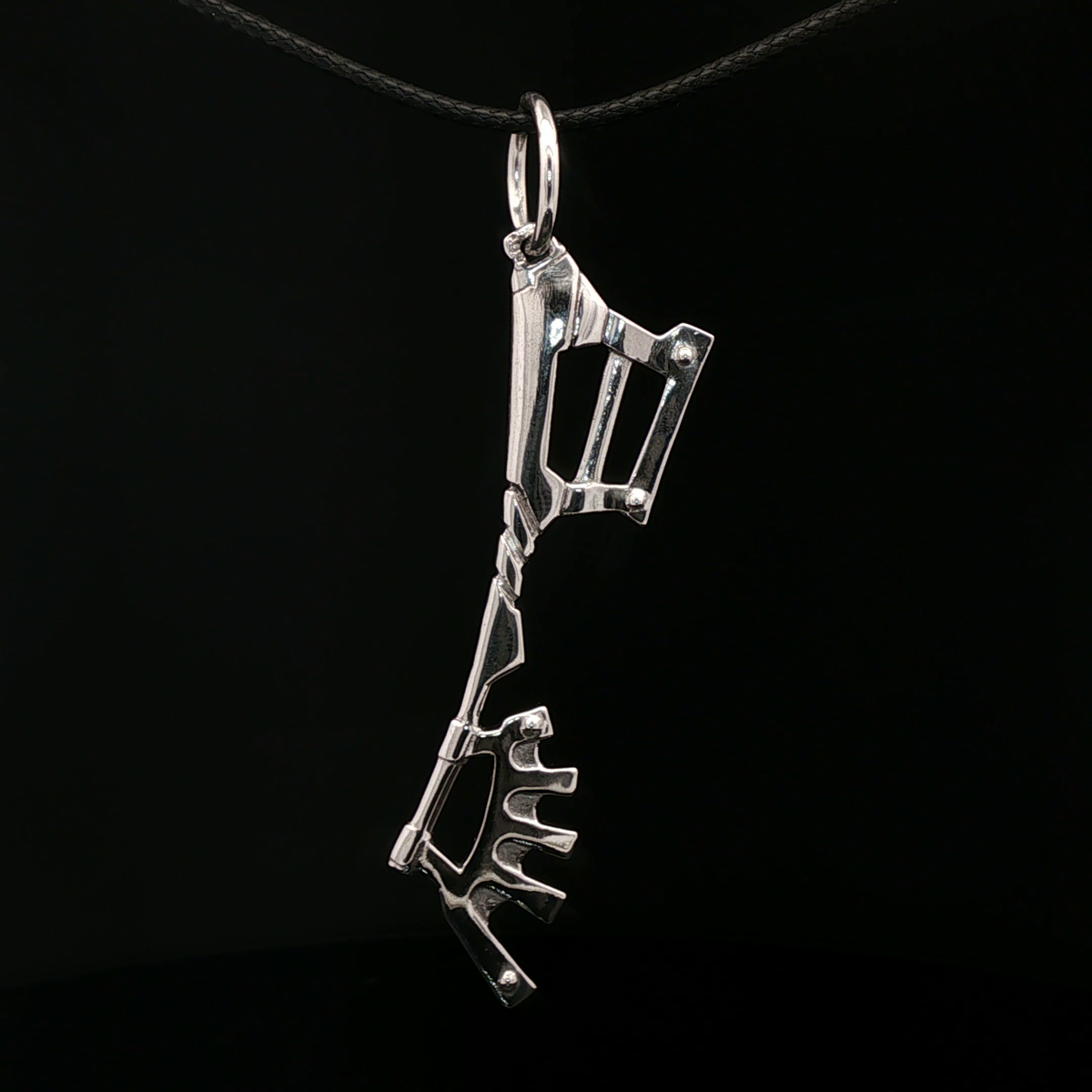 Kingdom Hearts Wayward Wind Keyblade pendant for fans, handmade in sterling silver, antique bronze, or stainless steel by Le Dragon Argenté