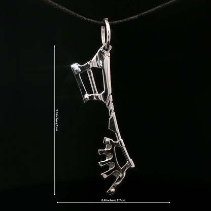 Kingdom Hearts Wayward Wind Keyblade pendant for fans, handmade in sterling silver, antique bronze, or stainless steel by Le Dragon Argenté
