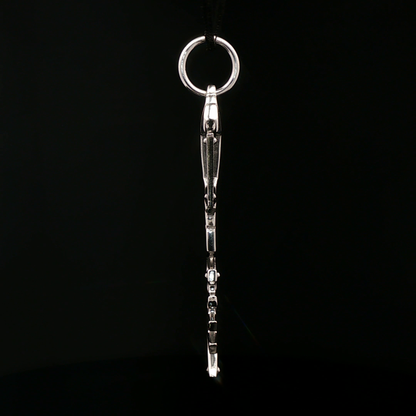 Kingdom Hearts Wayward Wind Keyblade pendant for fans, handmade in sterling silver, antique bronze, or stainless steel by Le Dragon Argenté