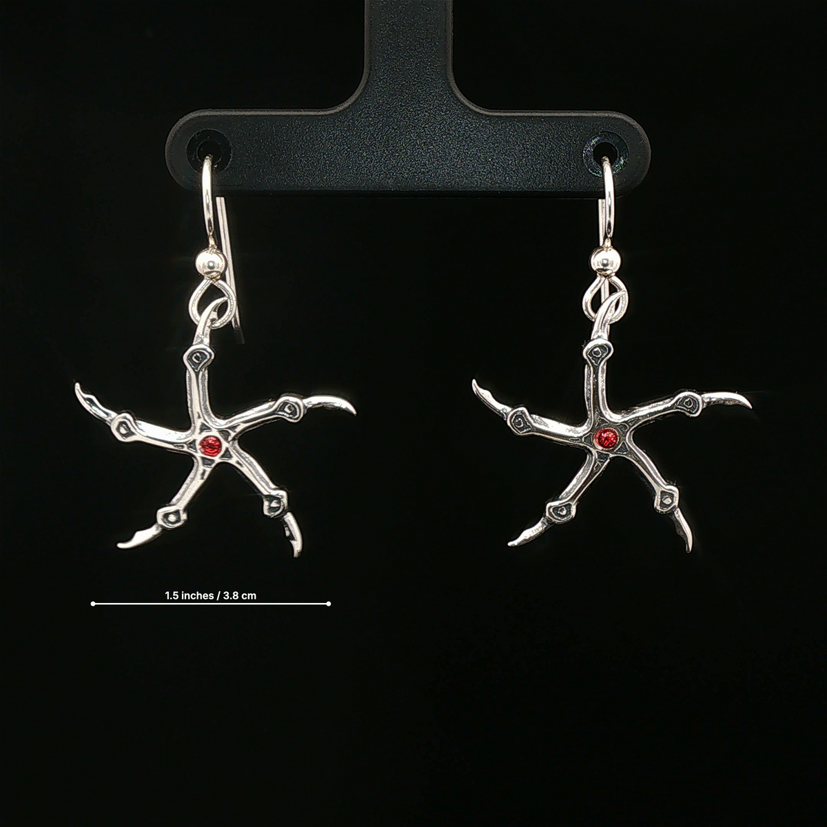 Krull Glaive Earrings in Sterling Silver - Le Dragon Argenté