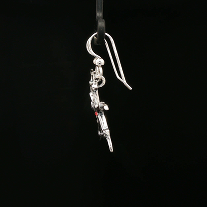 Krull Glaive Earrings in Sterling Silver - Le Dragon Argenté