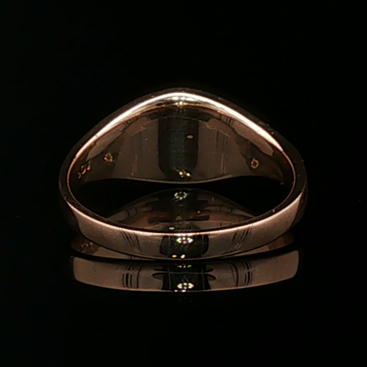 Ladies Pentacle Ring in Antique Bronze - Le Dragon Argenté