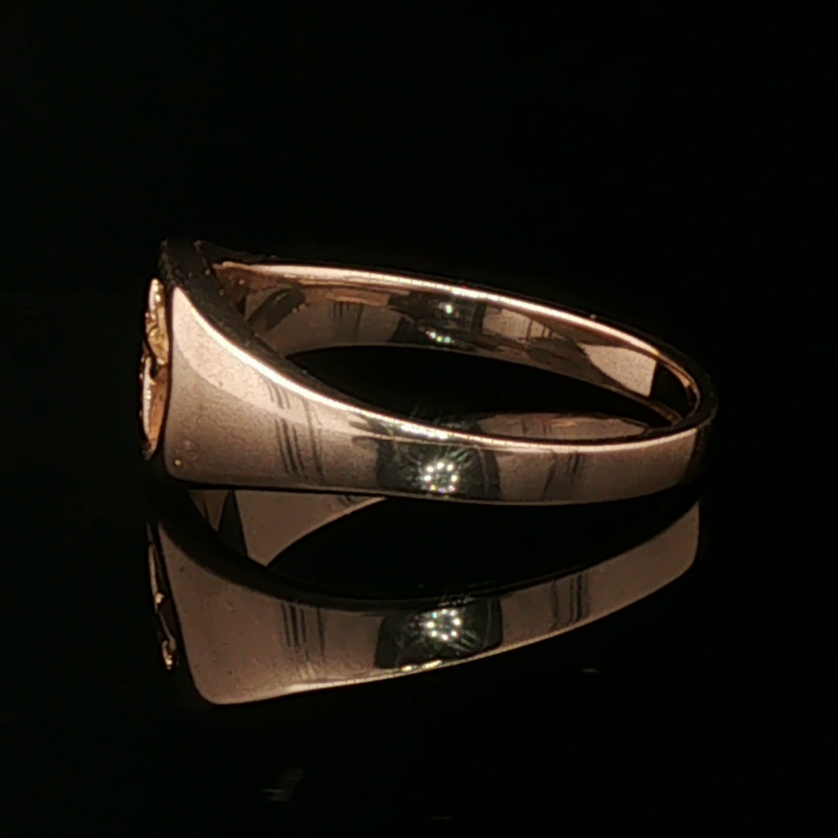 Ladies Pentacle Ring in Antique Bronze - Le Dragon Argenté