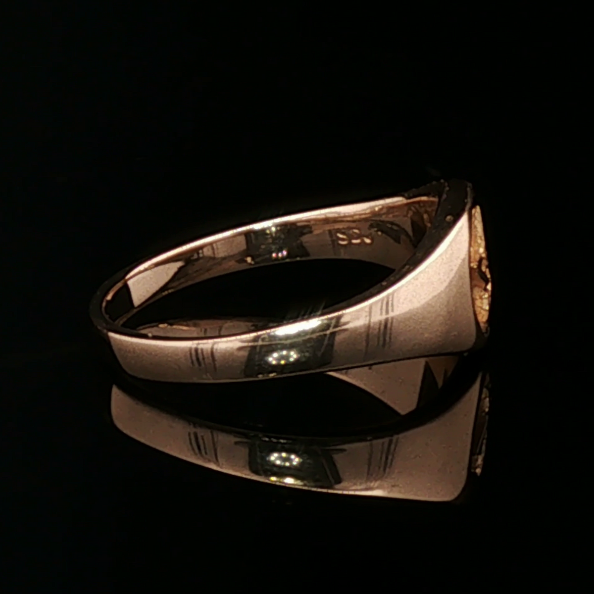 Ladies Pentacle Ring in Antique Bronze - Le Dragon Argenté