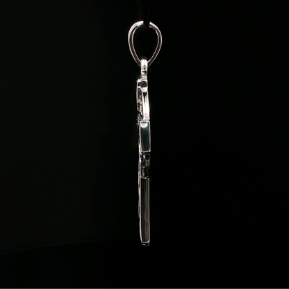 Large Celtic Cross in Sterling Silver - Le Dragon Argenté