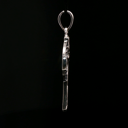 Large Celtic Cross in Sterling Silver - Le Dragon Argenté