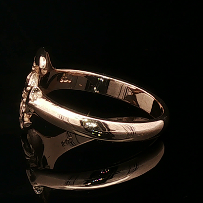 Man In The Moon Adjustable Ring In Sterling Silver Or Antique Bronze - Le Dragon Argenté