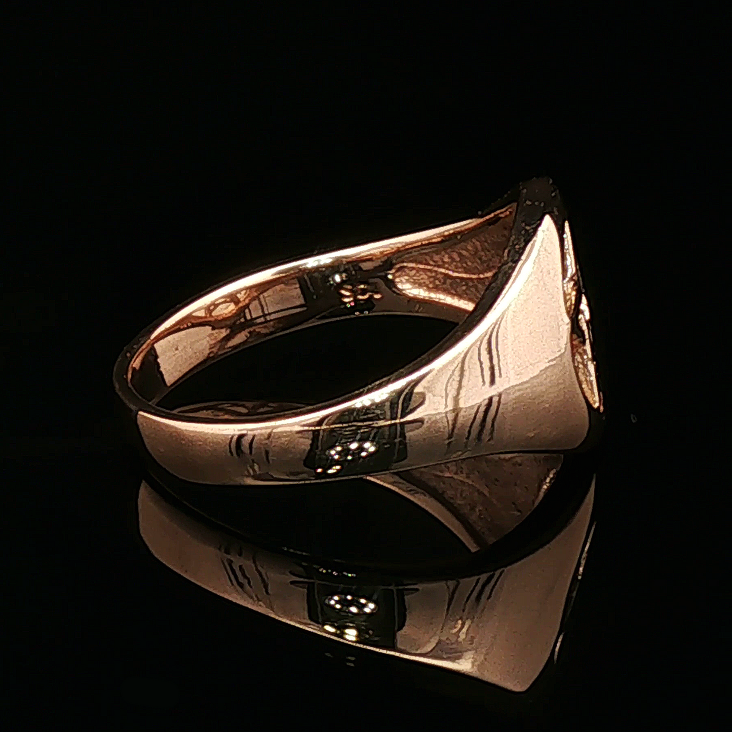 Medium Pentacle Ring in Sterling Silver or Antique Bronze - Le Dragon Argenté