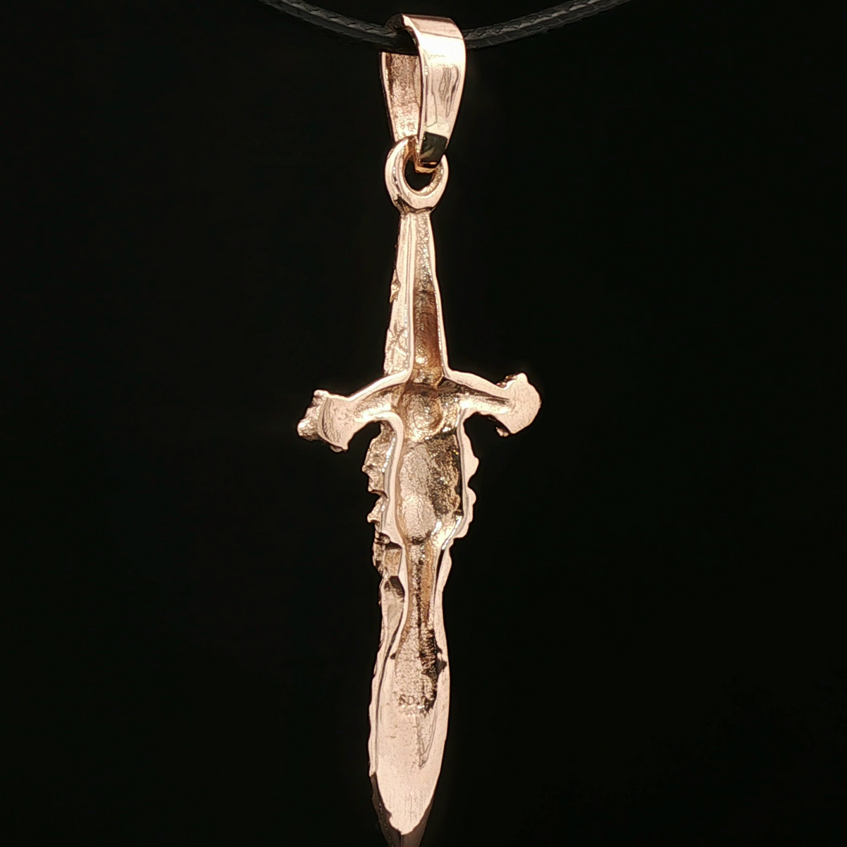 Merlin Sword Pendant in Antique Bronze - Le Dragon Argenté