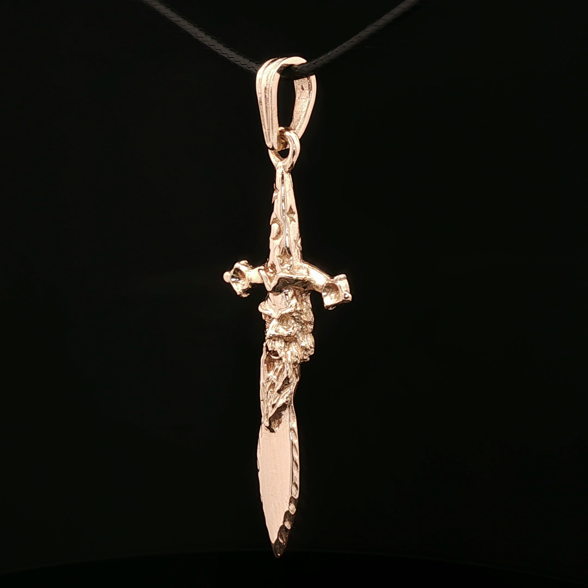 Merlin Sword Pendant in Antique Bronze - Le Dragon Argenté