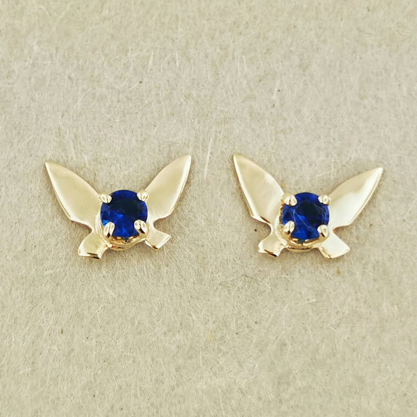 Gold Legend of Zelda Navi Fairy Earrings made to order