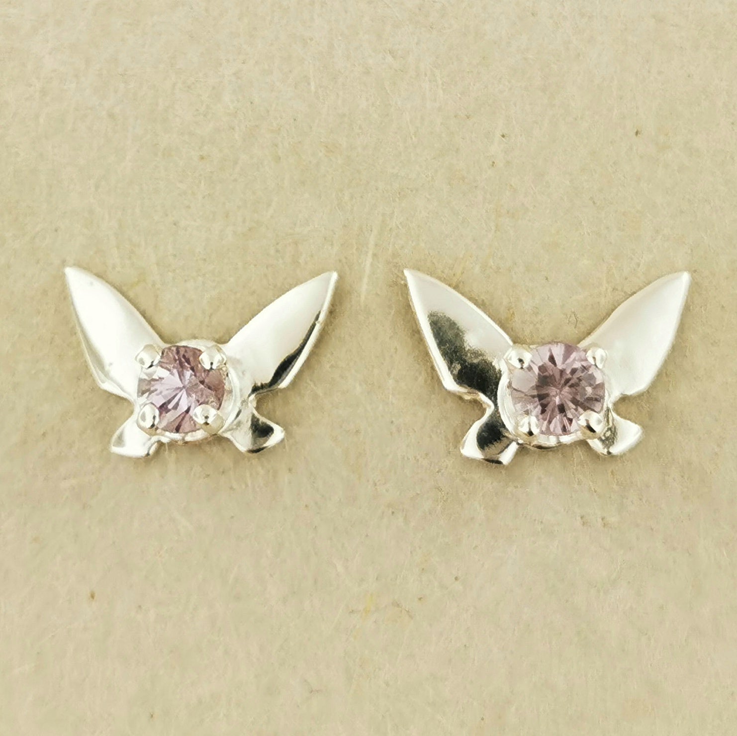 Legend of Zelda Navi Fairy Earrings in Sterling Silver with June CZ - Le Dragon Argenté - Bestseller - birthstone earrings - fairy earrings