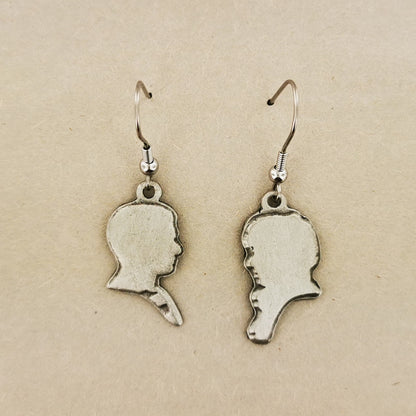 Geeky Pewter Charm Earrings