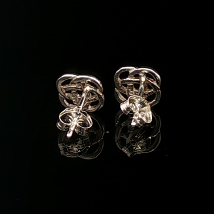 Small Celtic Knot Stud Earrings - Le Dragon Argenté