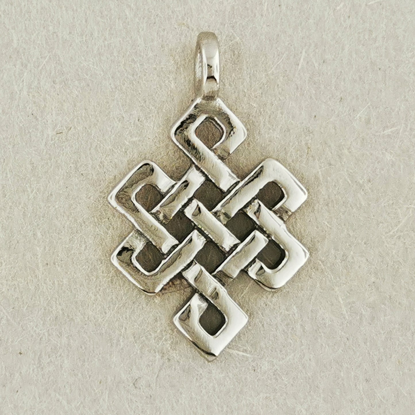 Endless Knot Pendant in Stainless Steel