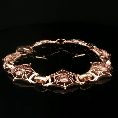 Spider Bracelet in Antique Bronze - Le Dragon Argenté