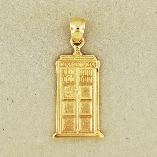 Gold Tardis Pendant Made to Order, gold tardis pendant, gold sci-fi pendant, gold geek pendant, dr who pendant, gold dr who pendant, gold scifi pendant, gold sci-fi jewelry, gold sci-fi jewellery, geek gift for him, geeky gift for her, dr who jewellery, dr who jewelry, dr who tardis pendant, dr who pendant, gold cosplay jewelry, gold cosplay jewellery