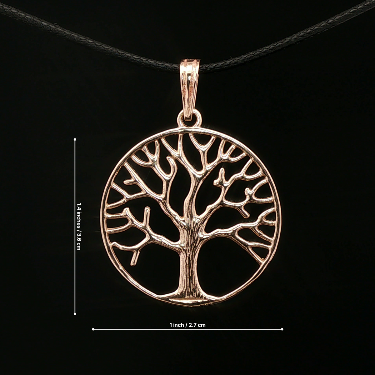 Tree of Life Pendant in Antique Bronze - Le Dragon Argenté