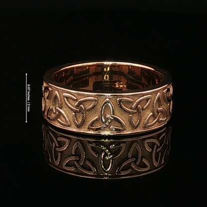 Triquetra Band in Antique Bronze - Le Dragon Argenté