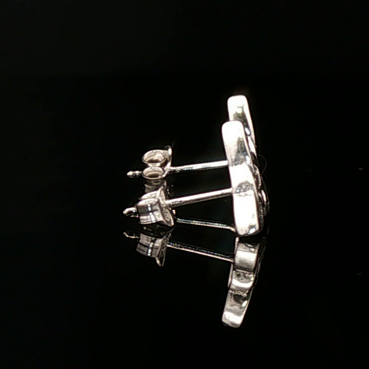 Triquetra Stud Earrings in Sterling Silver