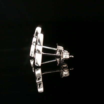 Triquetra Stud Earrings in Sterling Silver