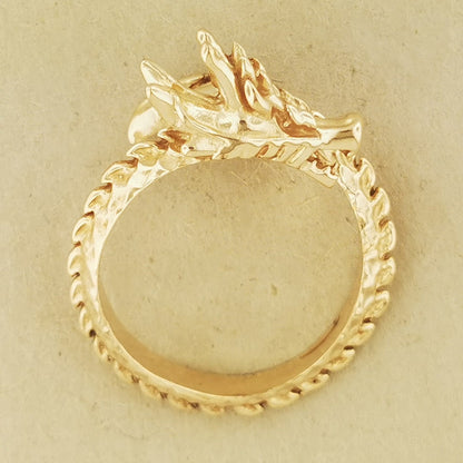 Adjustable Asian Dragon Ring - Le Dragon Argenté