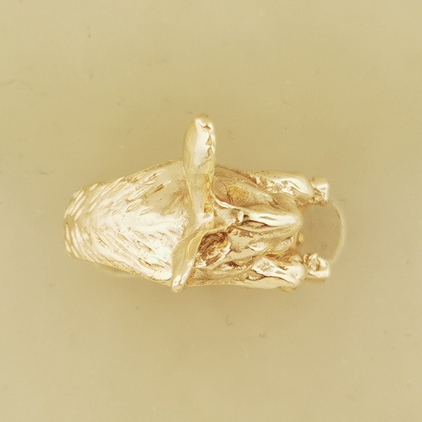 Adjustable bunny rabbit ring by Le Dragon Argenté – cute animal-themed jewellery for nature lovers and whimsical accessory fans.