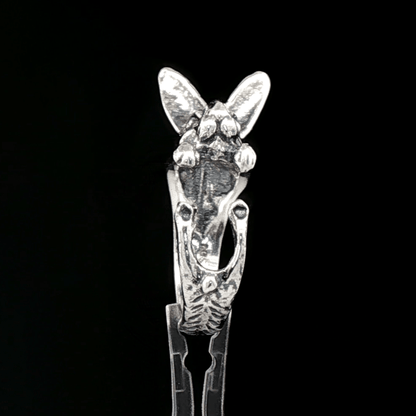 Adjustable bunny rabbit ring by Le Dragon Argenté – cute animal-themed jewellery for nature lovers and whimsical accessory fans.